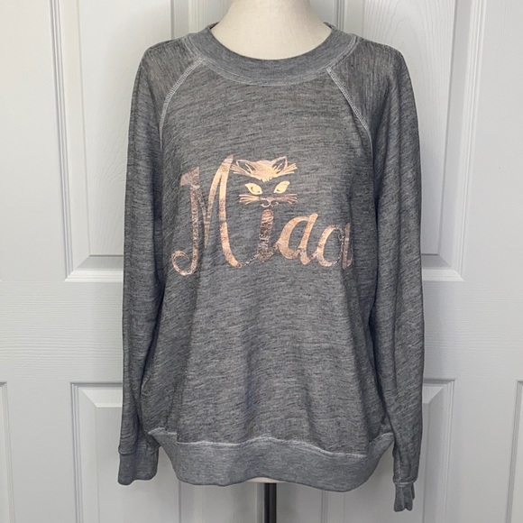 Wildfox Miaou Pullover Sweatshirt - Picture 3 of 7